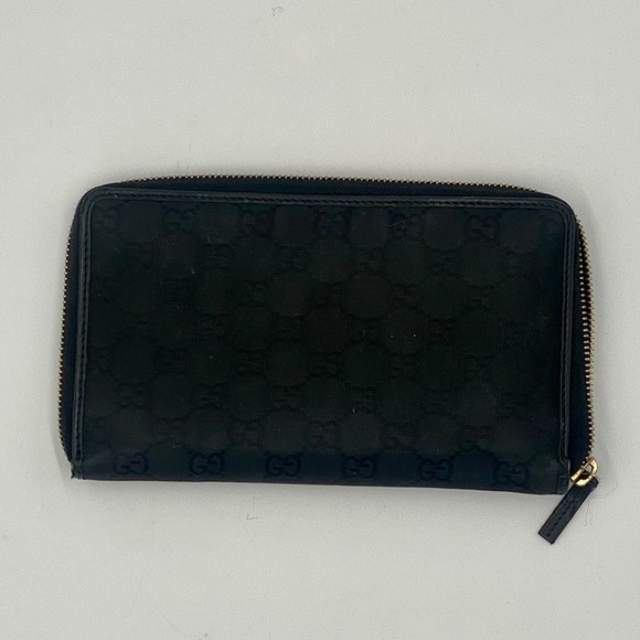 Black GucciMonogram canvas wallet - Picture 7 of 7